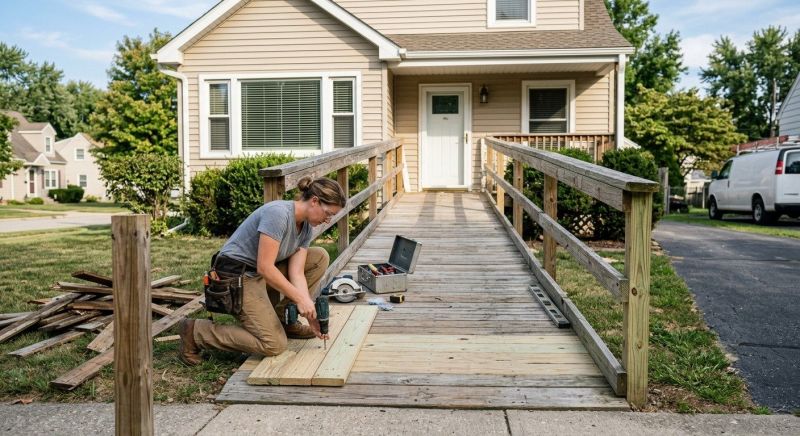 Handicap Ramp Installation in Conroe, TX